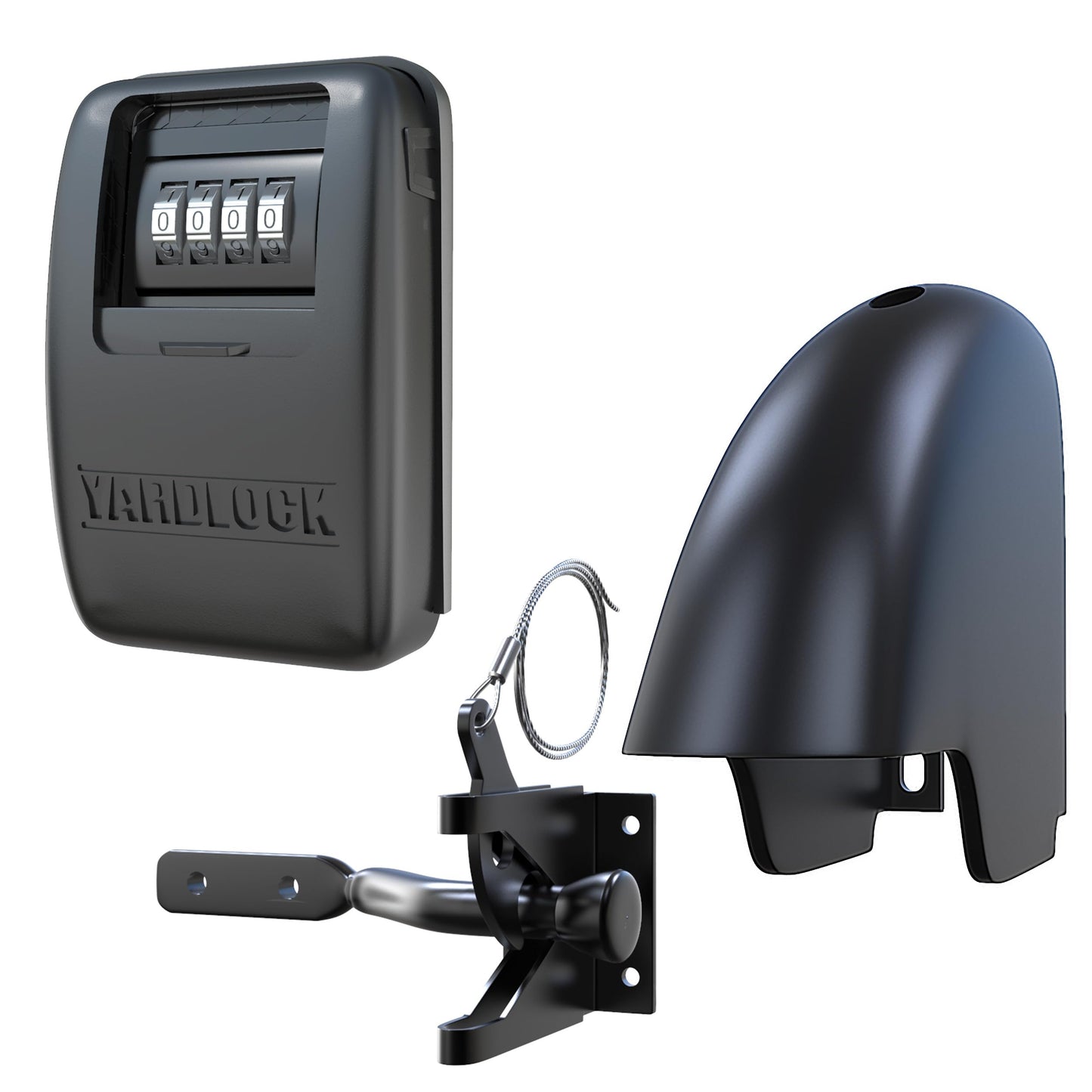 Gate Lock XLB - Secure Keyless Fence Lock and Latch with 2-Way Access - Strong Durable System for Theft Prevention and Home Security, Easy