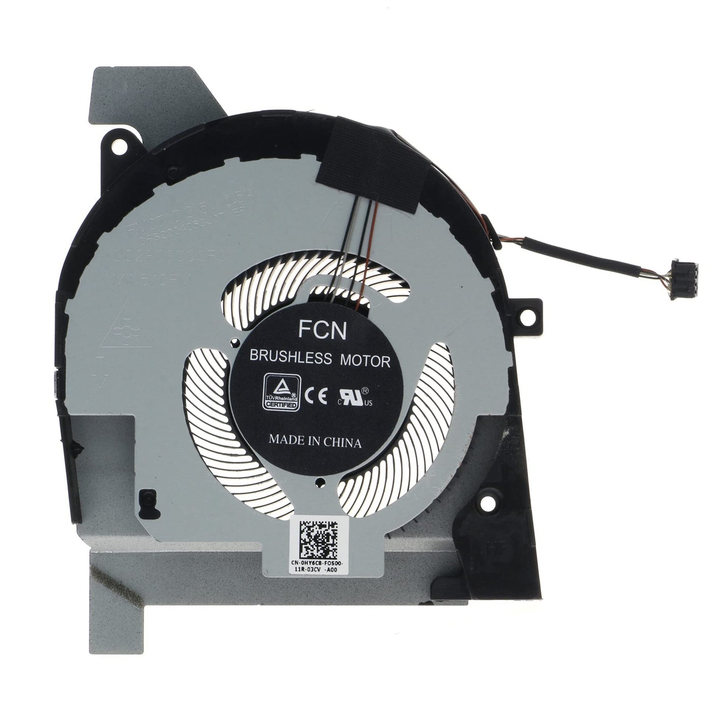 Replacement CPU Cooling Fan for Dell Latitude 5501 5511 Precision 3541 3551 0HY6C8 058FXF FMCT DC28000Q0F0 DFS2004053J0T