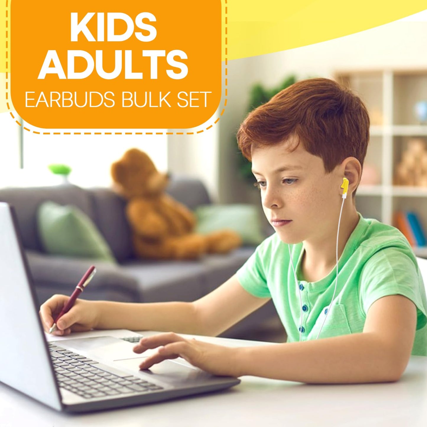Yoley Classroom Earbuds Bulk 50 Pack for Kids School Children Student Boys Girls Toddler Teen and Adult(Mixed Colors)