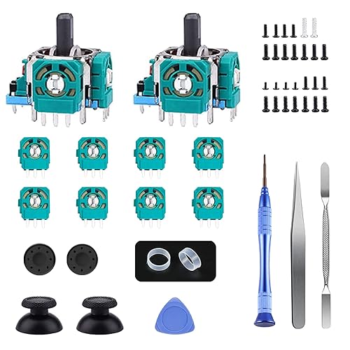 Joysticks Replacement for P5 Controller, AOLION 3D P5 Joystick Module Parts, 105 PCS P5 Controller Replacement parts with 8 Potentiometer, 50