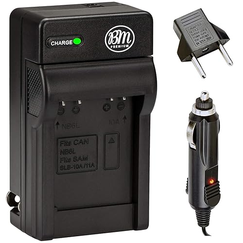 SLB-10A Battery Charger for Samsung EX2F HZ15W SL202 SL420 SL620 SL820 ST76 WB150F WB250F WB350F WB750 WB800F WB850F WB1100F Digital Camera + More!!