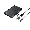 USB-C External Hard Drive Enclosure 2.5'' HDD SSD for sata - WEETOTUNG 6Gbps Tool-Free Case Compatible with UASP Drive - for 7mm 9.5mm Drive