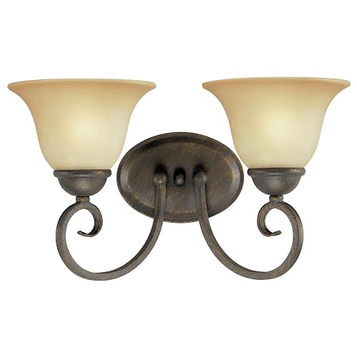 Westinghouse 66593 2-Light Light Fixture, Ebony Bronze Finish