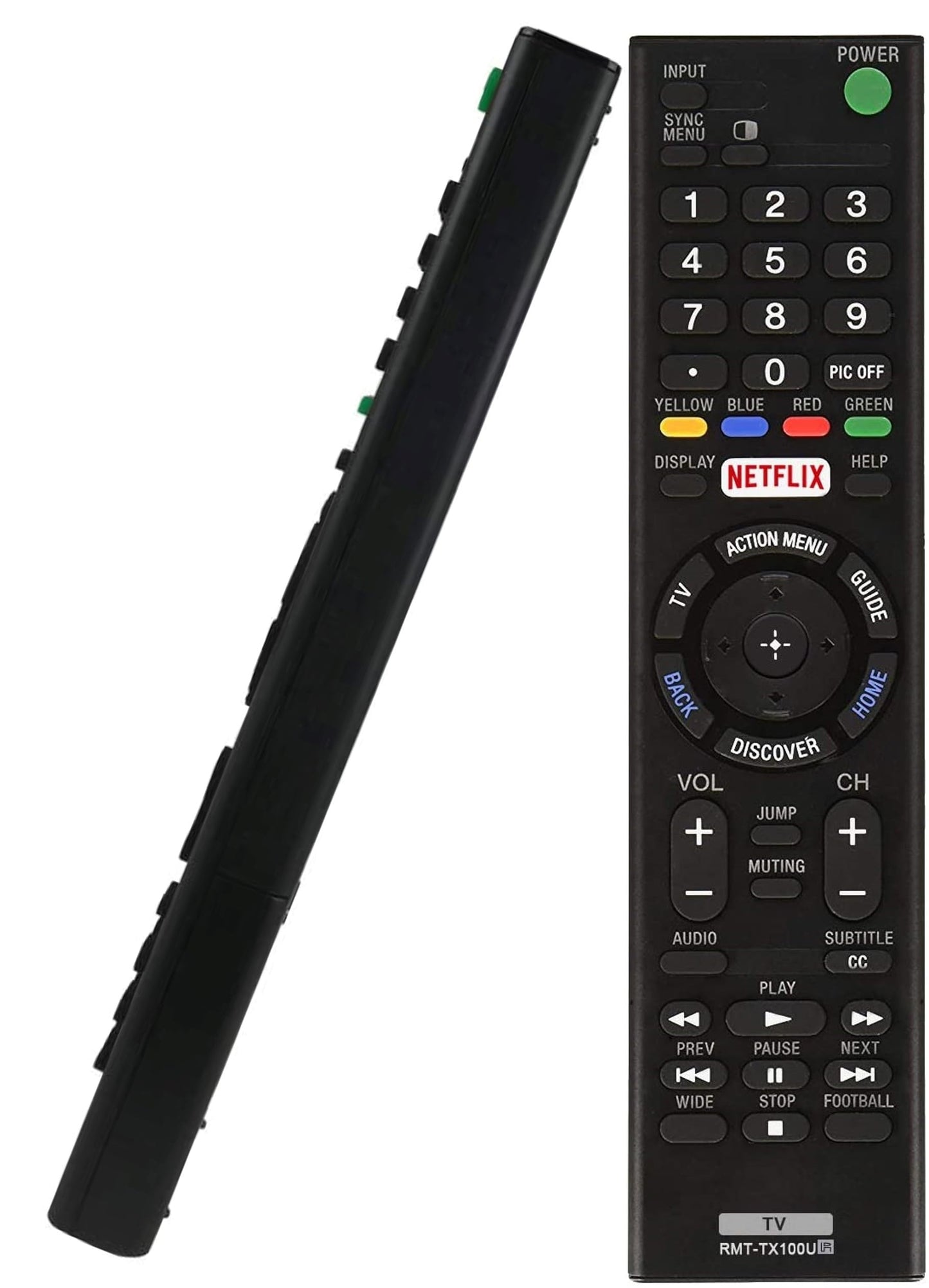 RMT-TX100U Universal Remote Control for Sony-TV-Remote All Sony LCD LED HDTV Smart bravia TVs - No Setup Needed