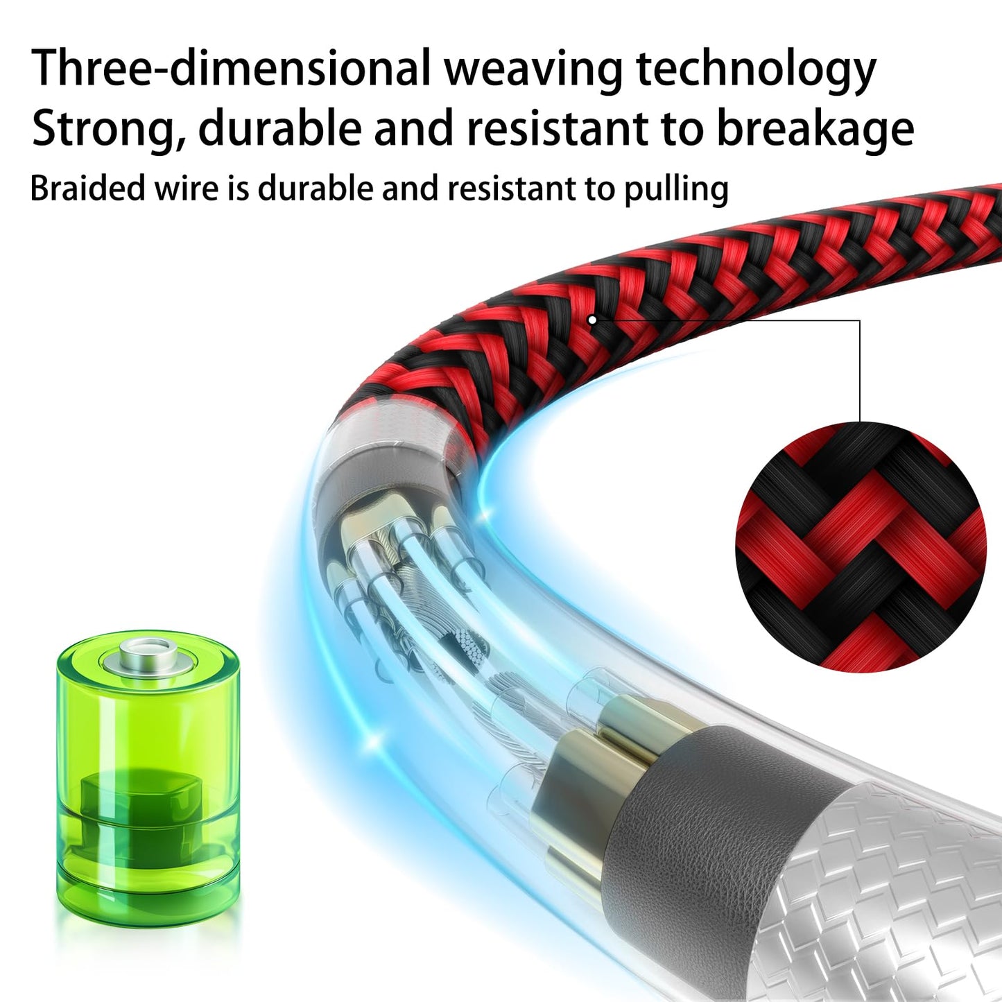USB C to USB C Cable Nylon Braided 60W 3/3/6/6/10 FT USB Type C Fast Charging Cable for iPhone 17/17 Pro Max/Air/16/16 Plus/16 Pro Max/15/15 Plus/15