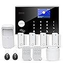 Alarm System with Phone APP Alert,DIY WiFi Home Security Alarm System,12pcs Kit Motion Detector,Door Sensor,Remote Control,Siren,Compatible with Alexa