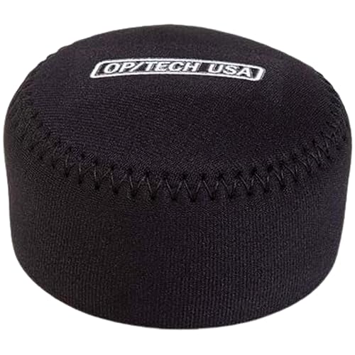 OP/TECH USA Fold-Over Neoprene Lens Pouch - Camera Lens Case for safe Lens Cover storage, Great for Photography & outdoor shoot, Keeps your Lens