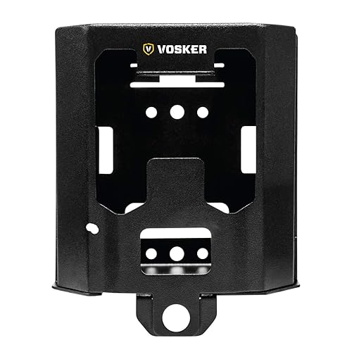 Vosker V100 and V200 Waterproof Outdoor Camera Security Box - Protective Heavy Duty Steel Case | Weather & Animal Resistant with Easy Accessible Panel