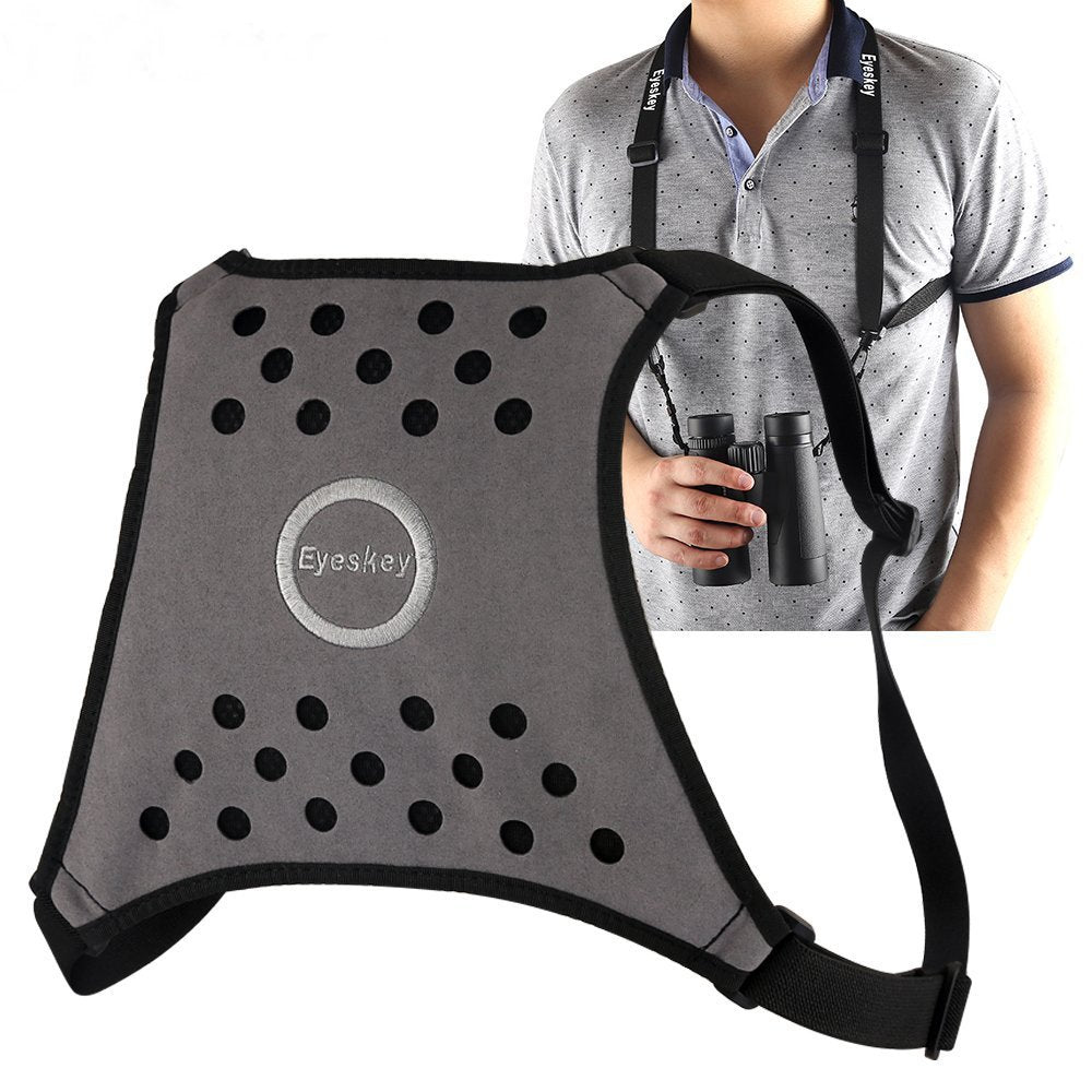 Eyeskey Binoculars Harness Light-Weight Breathable Comfortable Binocular Strap Harness -Easy to Attach and Detach Binoculars, Cameras