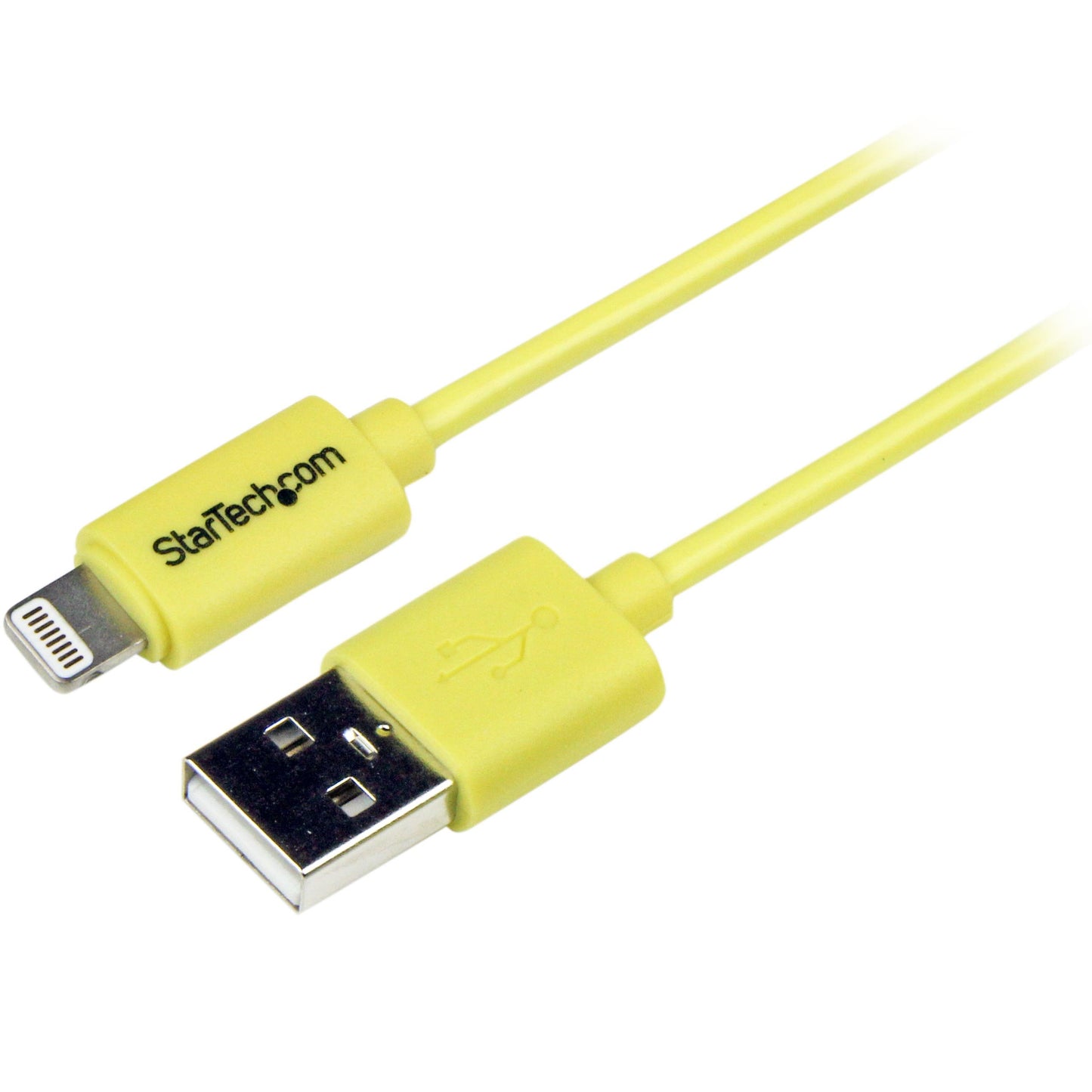 StarTech.com 1m 3ft Yellow Apple 8pin Lightning to USB Cable iPhone iPod iPad - Colored Lightning Charge Sync Cable for Yellow iPhone 5c (USBLT1MYL)