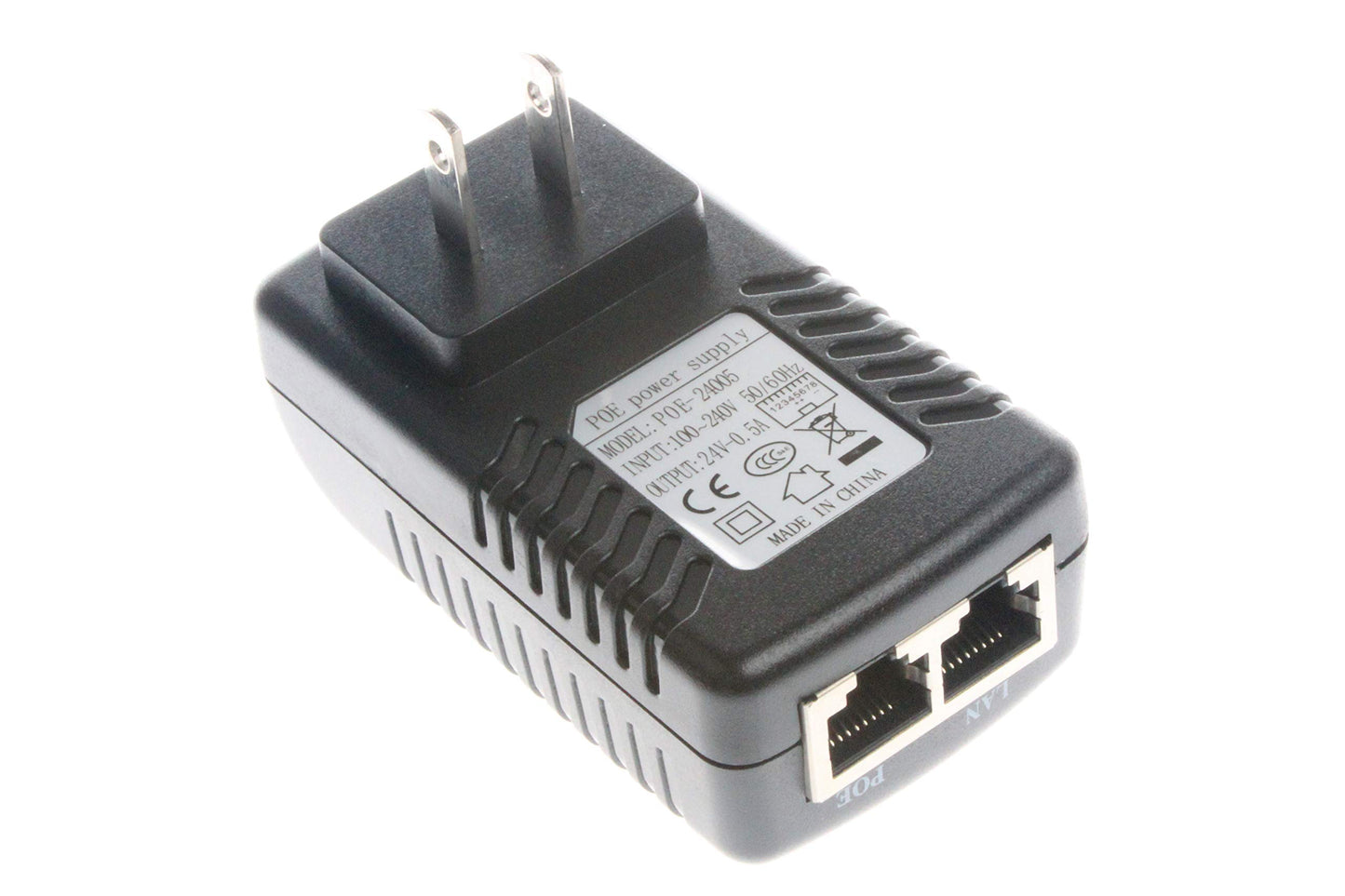 NOYITO 24V 0.5A PoE Injector Power Supply Adapter with Wall Plug IEEE 802.3af Compliant 10 100Mbps Suitable for IP Camera Voip Phones AP
