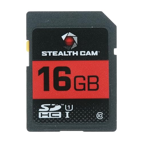 STEALTH CAM SD Card - High-Speed Data Transferring Storage Game Trail Hunting Scouting Photo Video Recording Cameras, SDHC 16GB SD Memory Card