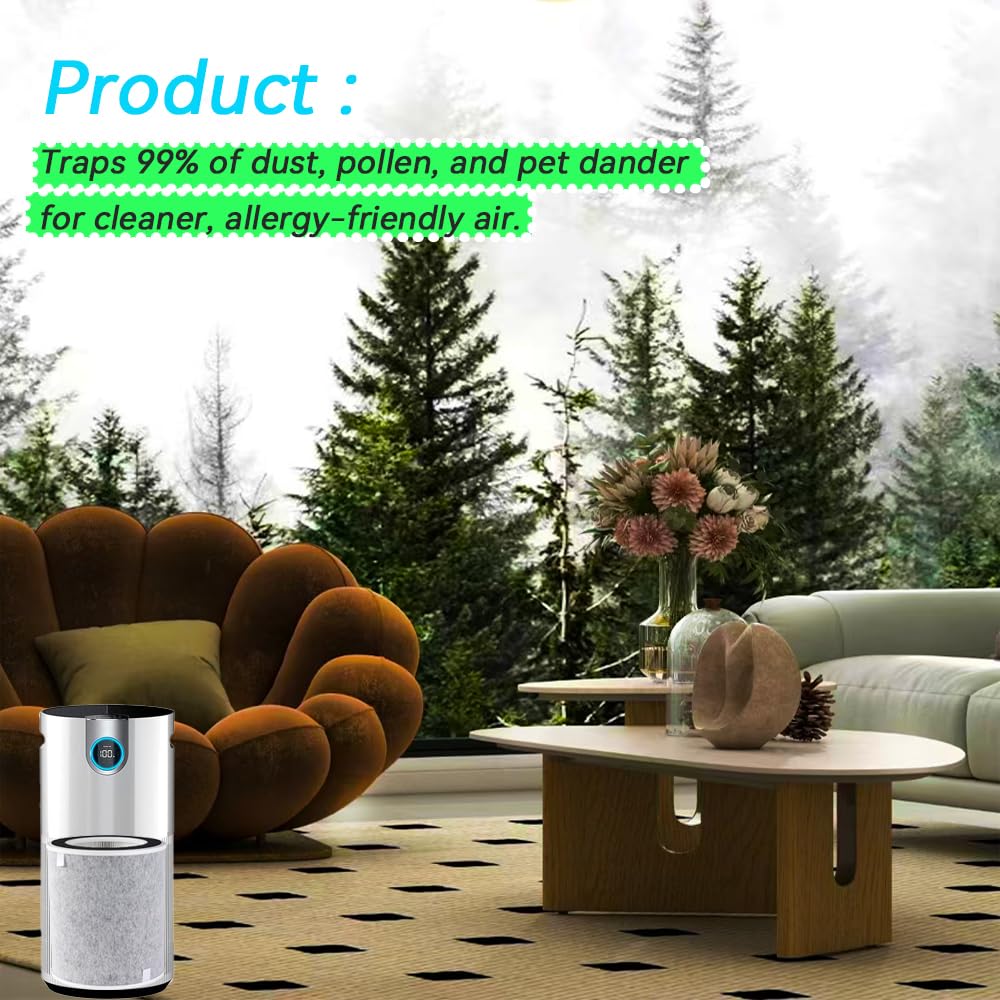 HE2FKPET HE2FKPRO Filter for Shark Clean Sense IQ Air Purifier Max
