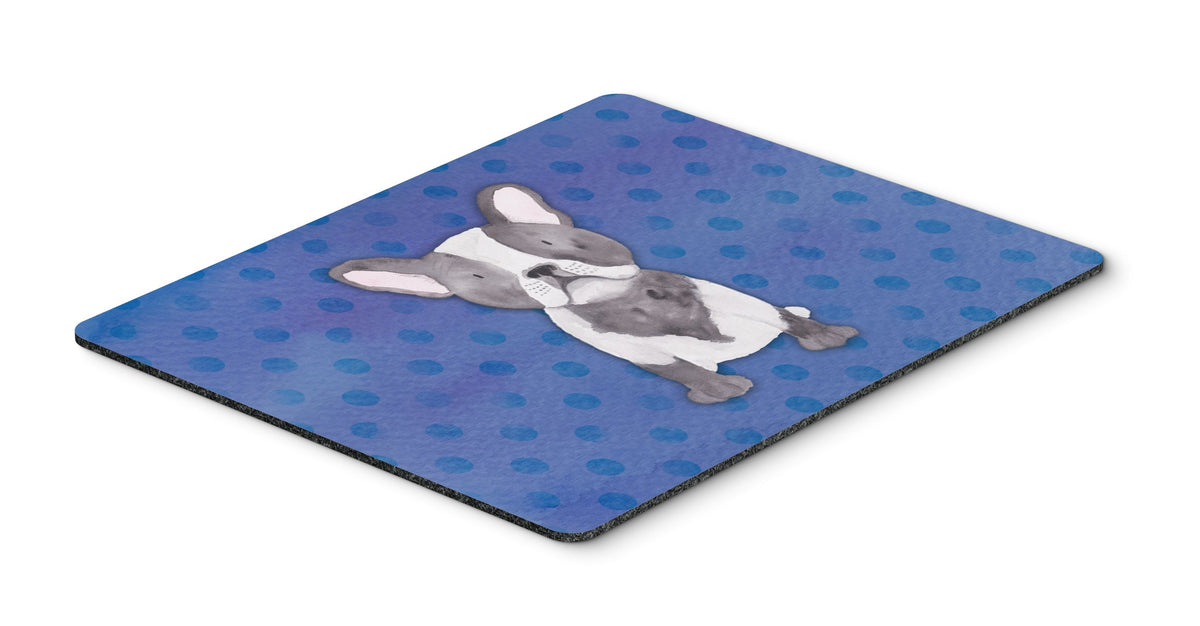 Caroline's Treasures BB7394MP French Bulldog Polkadot Watercolor Mouse Pad, Hot Pad or Trivet for Home Office Gaming Working Computers Laptop Mouse