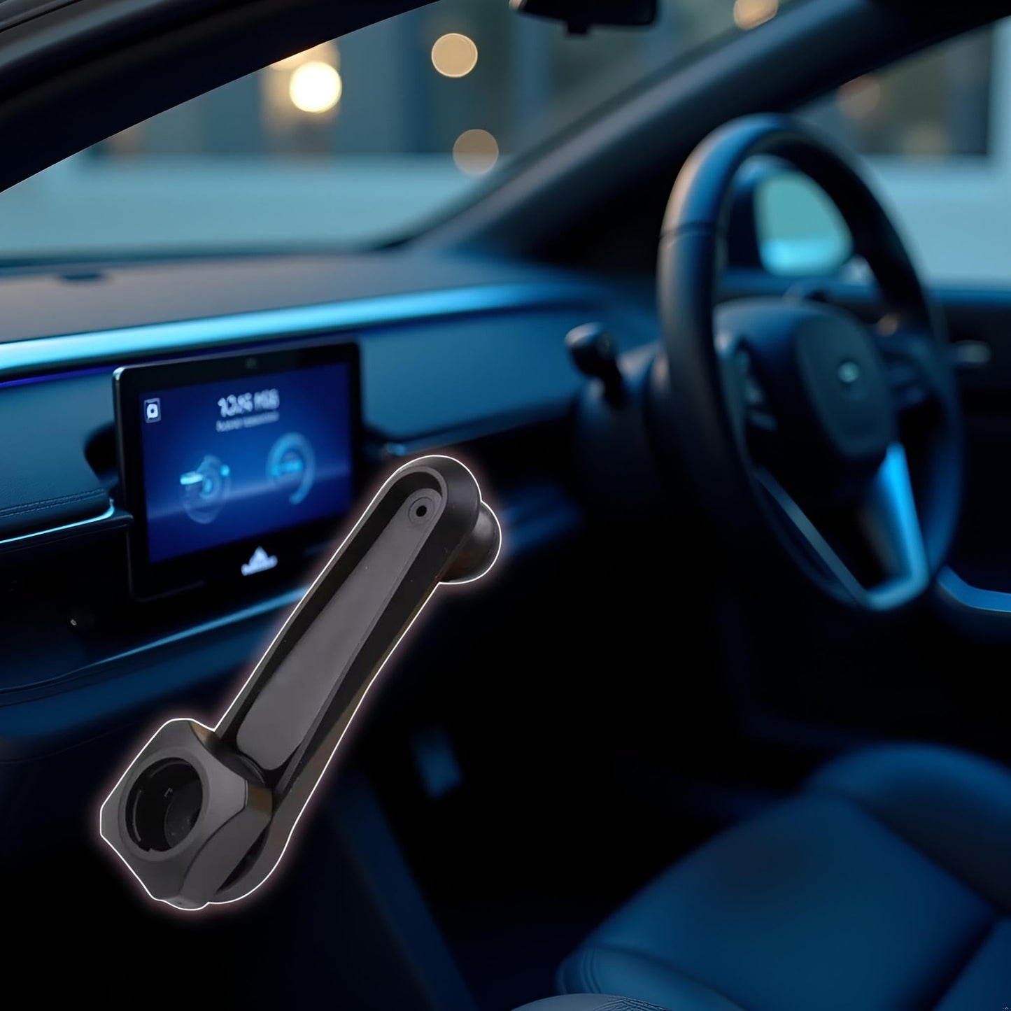 WLngtv 17mm Ball Head Car Phone Holder Mount, Extension Bracket Support, Universal Smartphone Stand, 360° Rotating Phone Long Arm, Automobile