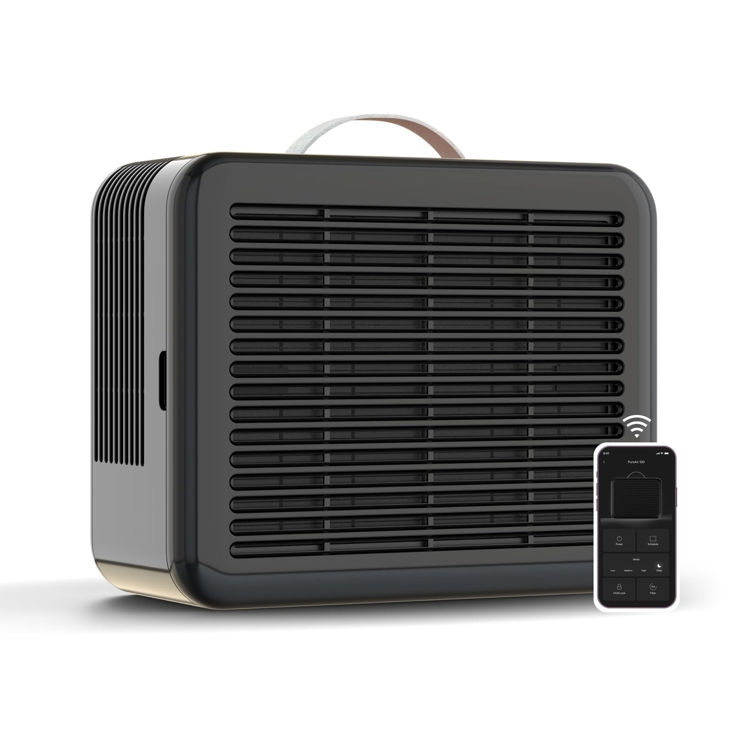 PuroAir 100i Smart HEPA Air Purifier and One HEPA Air FIlter - Portable Small Air Purifier Filters up to 550 Ft² of Pollutants, Smoke, Pollen, Dust