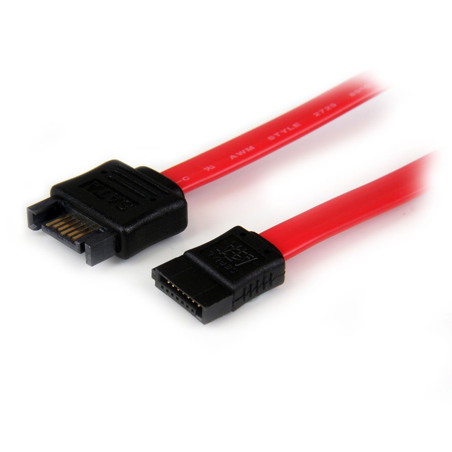StarTech.com 0.3m SATA Extension Cable - 30cm 7 pin SATA Extension - 7 pin SATA Extension Cable - 7 pin SATA Extension cord, Red, 1 Count (Pack of 1)