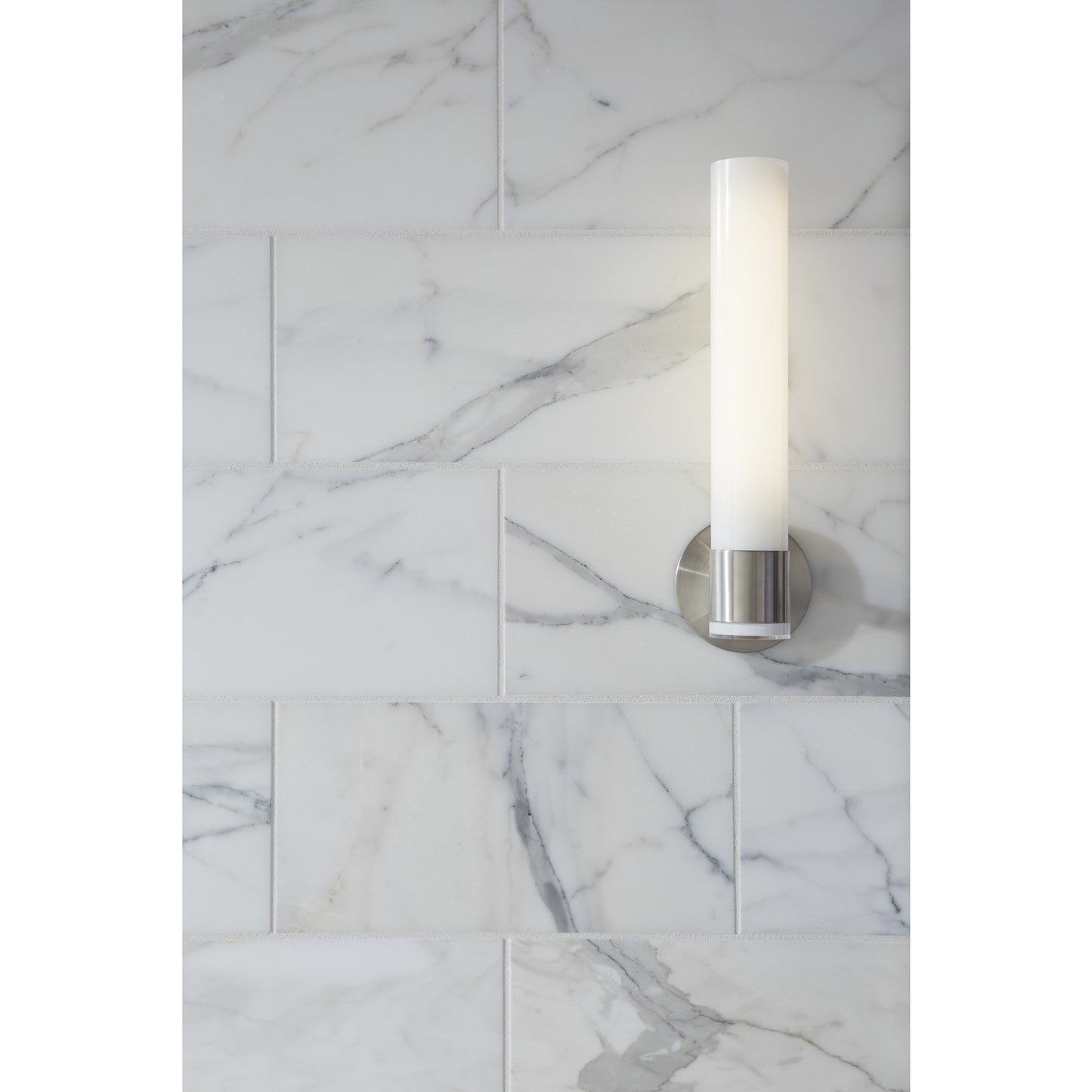 Wall Sconce by KOHLER, Single Wall Sconce, Purist Collection, Vibrant Brushed Nickel, K-14483-BN