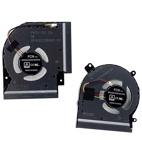 Deal4GO CPU Cooling Fan w/GPU Cooler Set Replacement for ASUS ROG Strix Scar II GL504 GL504GS GL504GM GL504GV GL504GW GL504GW-DS74 GL504GS-DS74