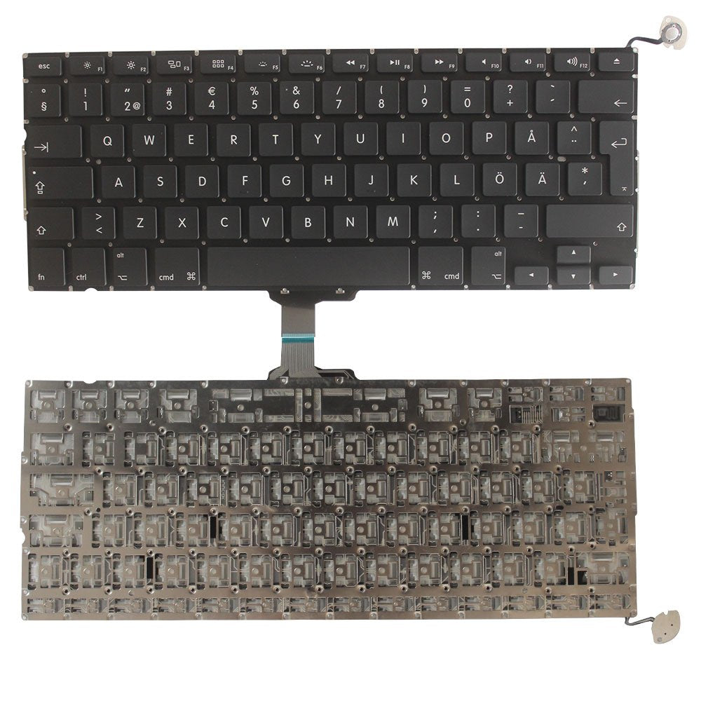 New Laptop Replacement Keyboard Fit Apple A1278 MD313 MD314 MC374 MC375 MB466 MB467 MC700 MC724 MB990 MB991 MD101 MD102 (Swedish Layout)