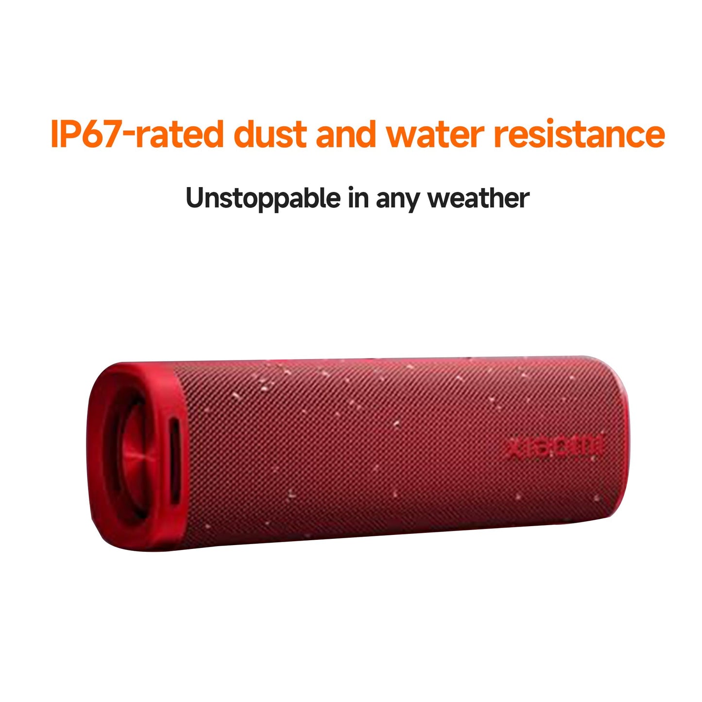 XIAOMI Portable Bluetooth Speaker (30W), Sound, True Wireless Stereo, Bluetooth 5.4, IP70 Waterproof, Long Time Playback, Red