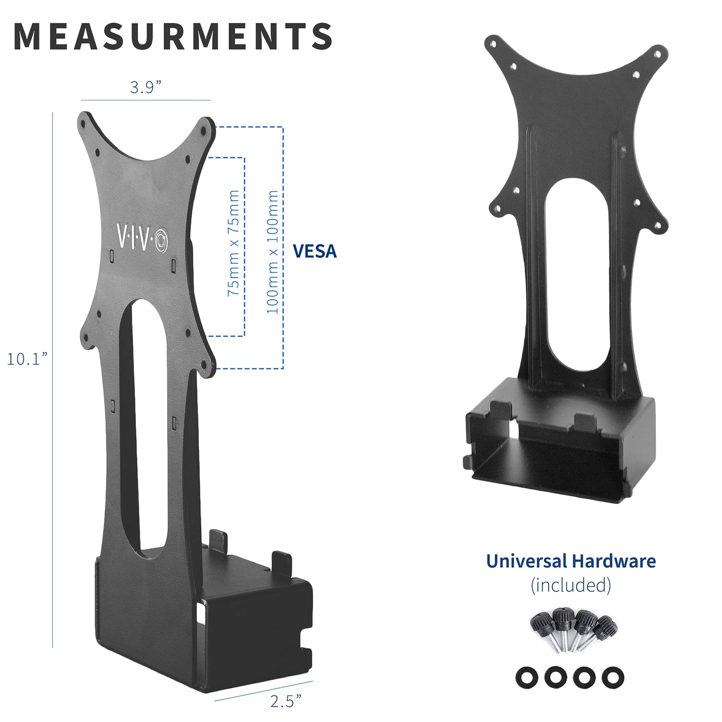 VIVO Quick Attach VESA Adapter Plate Bracket Designed for Samsung T55 Series Monitors, VESA up to 100x100, Black, MOUNT-SGT55