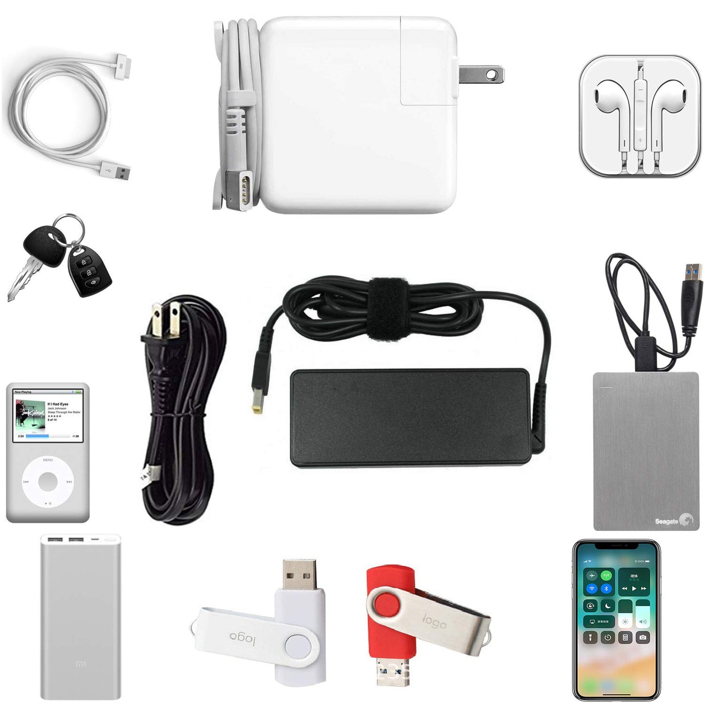 dealcase Electronics Accessories Case, Durable Small Electronics Accessories Storage Bag Compatible Laptop Charger Various USB, Cables, Cords