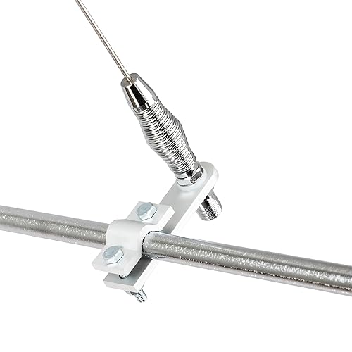 RoadPro (RP-557) 28" AM/FM Mirror Mount Stainless Steel Antenna Kit with 2" Shock Spring