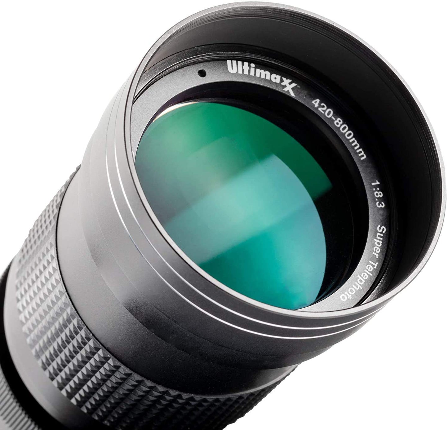 Ultimaxx 420-800mm f/8.3-16 Super HD Manual Telephoto Zoom T-Mount Lens Kit for Canon EOS R & RP Mirrorless Cameras - Includes: T-Mount to Canon