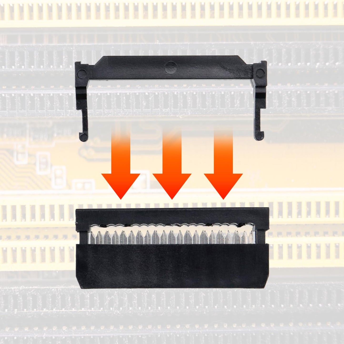 Antrader 20 Sets 2.54mm Pitch Connector FC-20 Pin Straight IDC Box Headers Connector Box Headers Female Connector