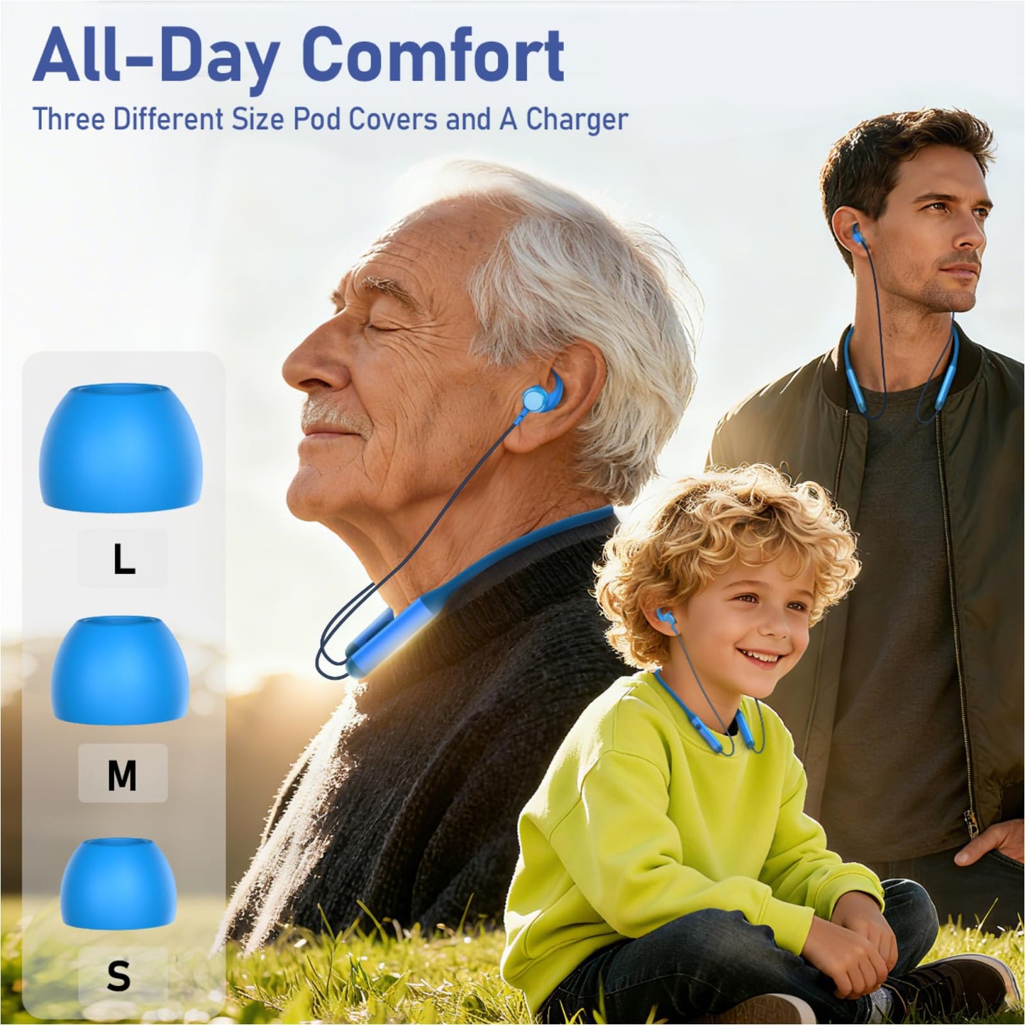 CXPSUE Neckband Bluetooth Headphones Twin Pack?60H Playtime ×2?3C Fast Charge?ENC Call Noise Reduction?Dual Pairing?180H Standby?Perfect for Couples