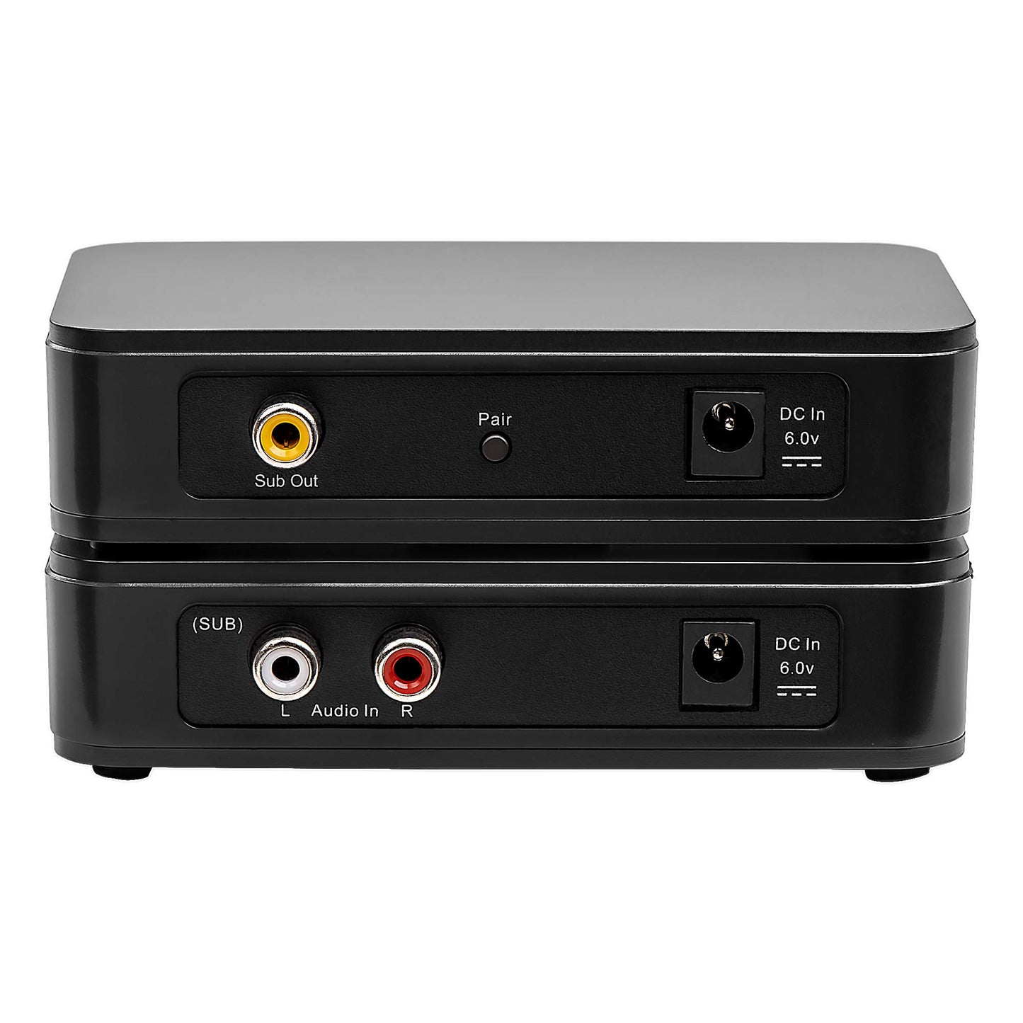 OSD Audio Wireless 5.8G Subwoofer Transmitter/Receiver Kit Dual Source, Diversity Antennas and Brackets Nero WSA