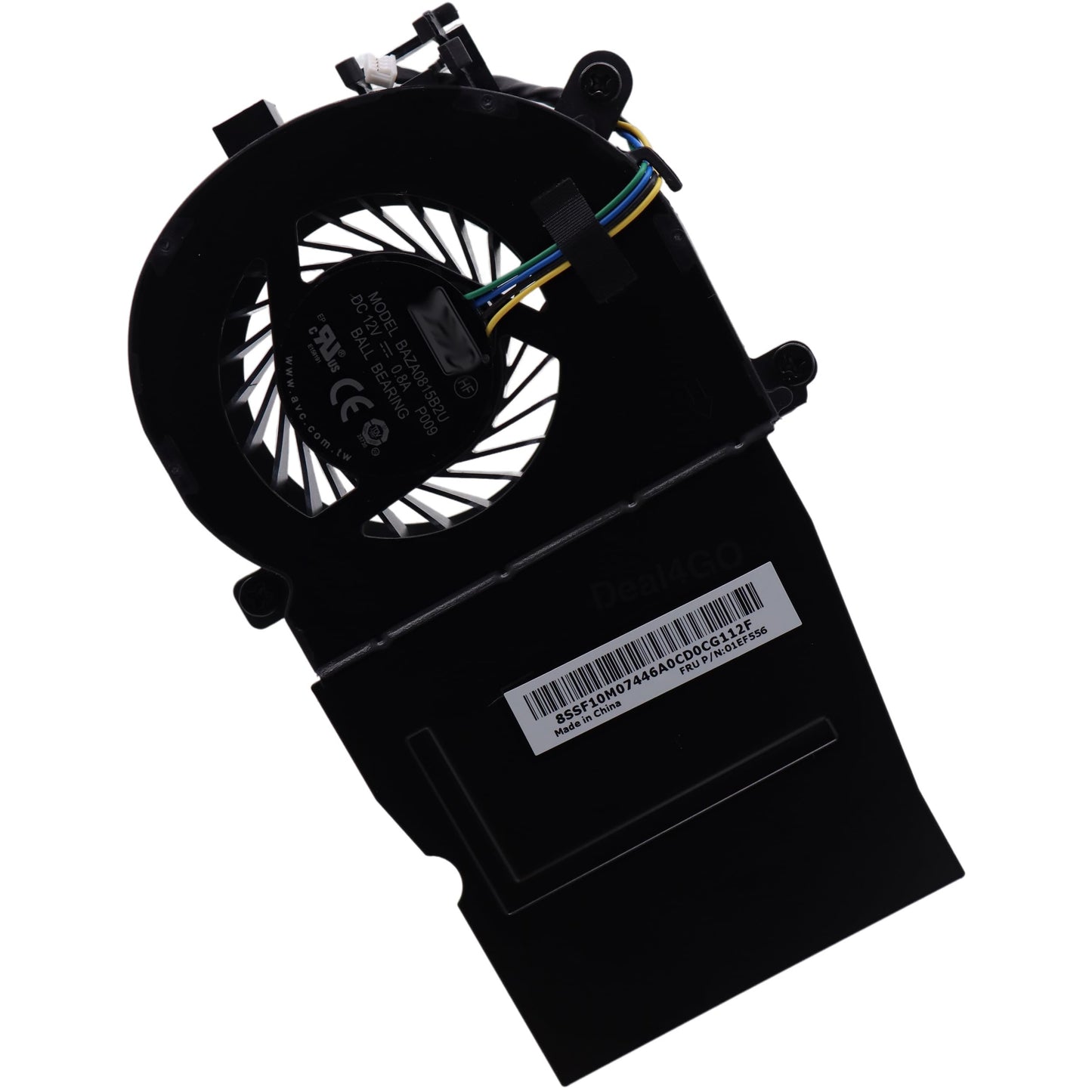 Deal4GO 65W CPU Cooling Fan 01EF556 BAZA0815B2U Replacement for Lenovo ThinkCentre Tiny 4 M910Q M710Q M910S M910T P320 Desktop, Black