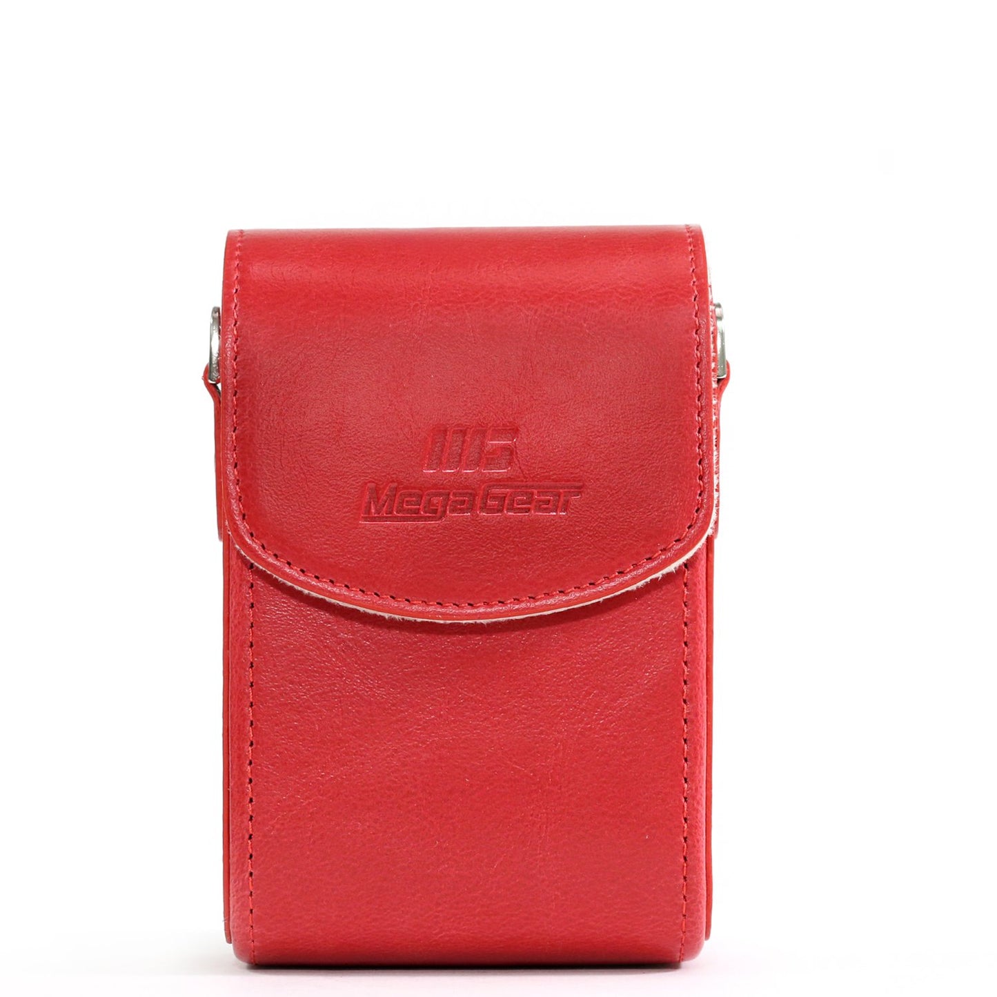 MegaGear Leather Camera Case with Strap Compatible with Canon PowerShot G7 X Mark III, G7 X Mark II, G7 X - MG1216, Red