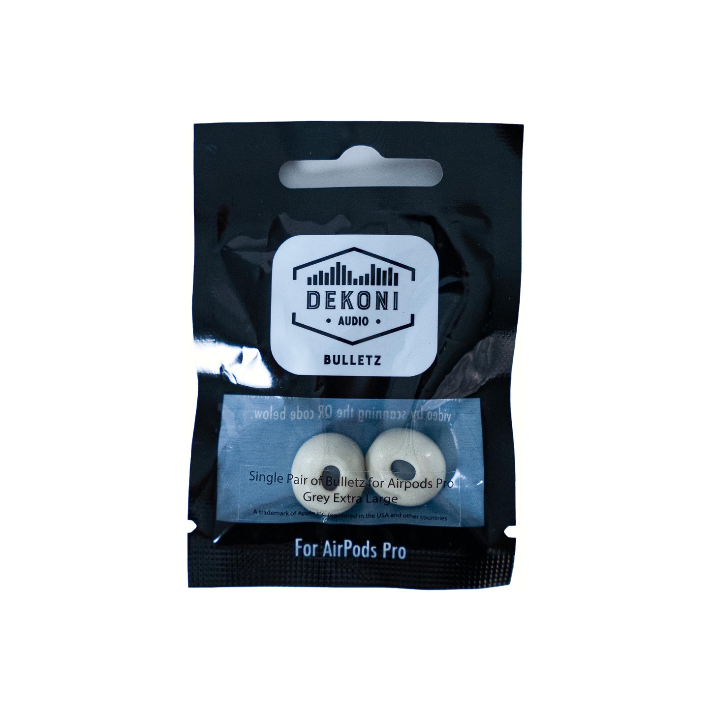 Dekoni Bulletz Memory Foam Ear Tips for AirPods Pro and AirPods Pro 2 | Replacement Ear Tips