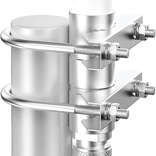 Helium Antenna Mount for Pole Mounting Fixed U-Bolt Clamp Hardware Bracket Outdoor Roof Lora Hotspot Mining RAK Bobcat Nebra Sensecap Synchrobit MNTD