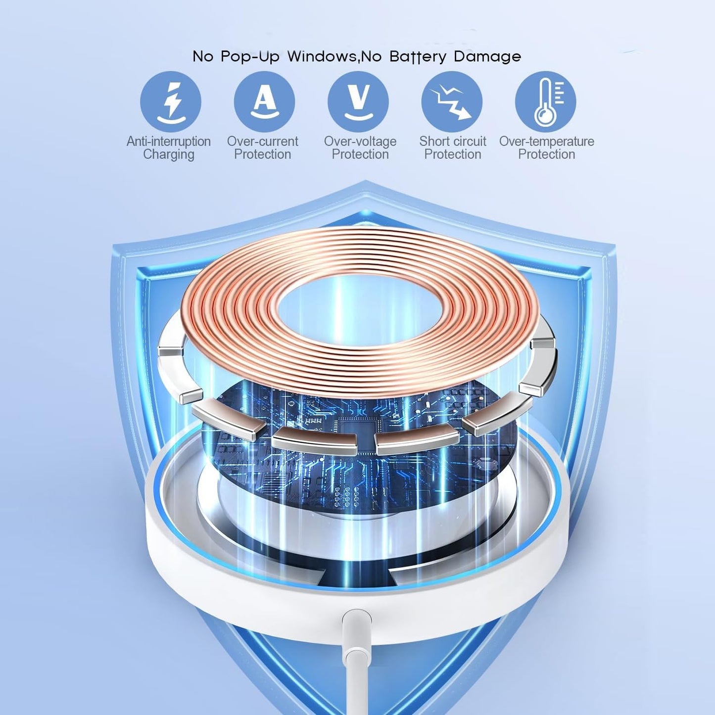 Magnetic Wireless Charger Fast Apple Mag-Safe Charger for iPhone 16 Pro Max/16 Pro/iPhone 15Pro Max/15 Plus/14/13/12/AirPods 3/2/Pro/Pro 2 Magnet
