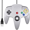 SAFFUN Classic N64 Controller, N64 Wired USB PC Game pad Joystick, N64 Bit USB Wired Game Stick Joy pad Controller for Windows PC MAC Linux Raspberry