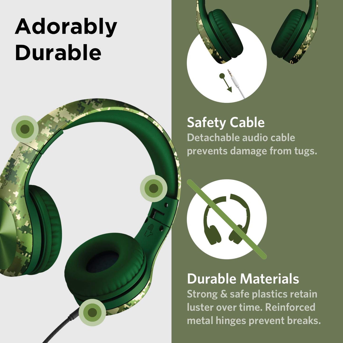 LilGadgets Connect+ Pro Wired Kids Headphones for School with Microphone, Volume Limiting Over-Ear Headset with Cord, SharePort Technology & SoftTouch