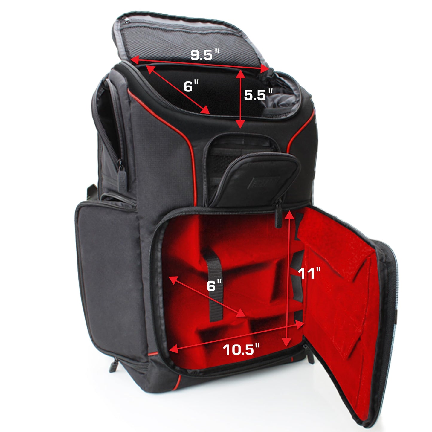 USA Gear Camera Backpack for Photographers DSLR/SLR/Mirrorless Photography Camera Bag with Laptop Compartment, Waterproof Rain Cover & Tripod Holder