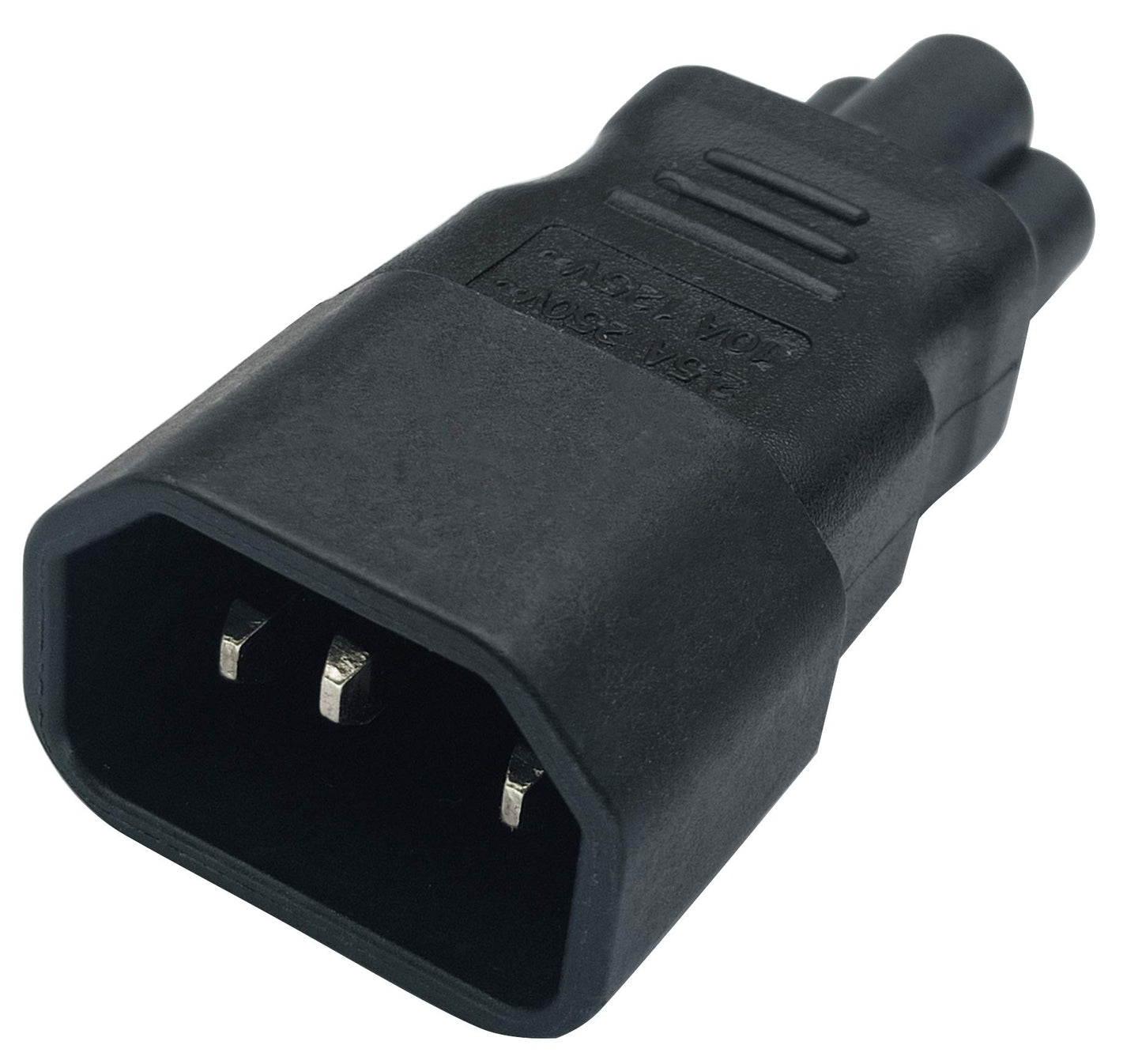 AAOTOKK IEC 320 C14 to C5 AC Adapter, 10A 125V IEC 3Pole Male to Mickey Mouse 3Pole Female Power Adapter,C5 to C14 AC Converter for Mickey Mouse…