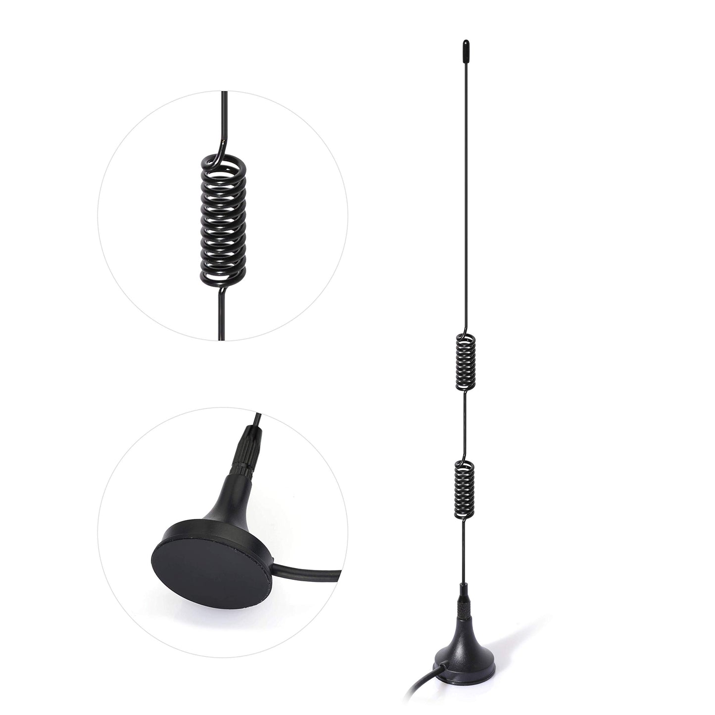 Bingfu Magnetic Base FM Radio Antenna and AM Loop Antenna for Pioneer Onkyo Yamaha Marantz Indoor Digital HD Radio FM Bluetooth Home Stereo Receiver