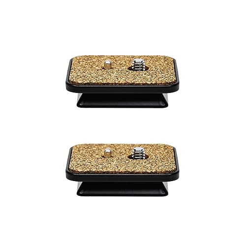 Foto&Tech 2 Pcs 42mm Tripod Quick Release Plate Head Mounting Parts Replacement for Ambco V-0554, Prmster 6100 6160 7100 FW29T, Vvtar V3000 Hakba