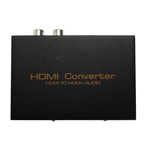 1080P Audio Extractor HDMI to HDMI + Optical TOSLINK SPDIF + Analog RCA L/R Stereo Audio Video Splitter Converter for Blu-ray Player Xbox PS3 PS4