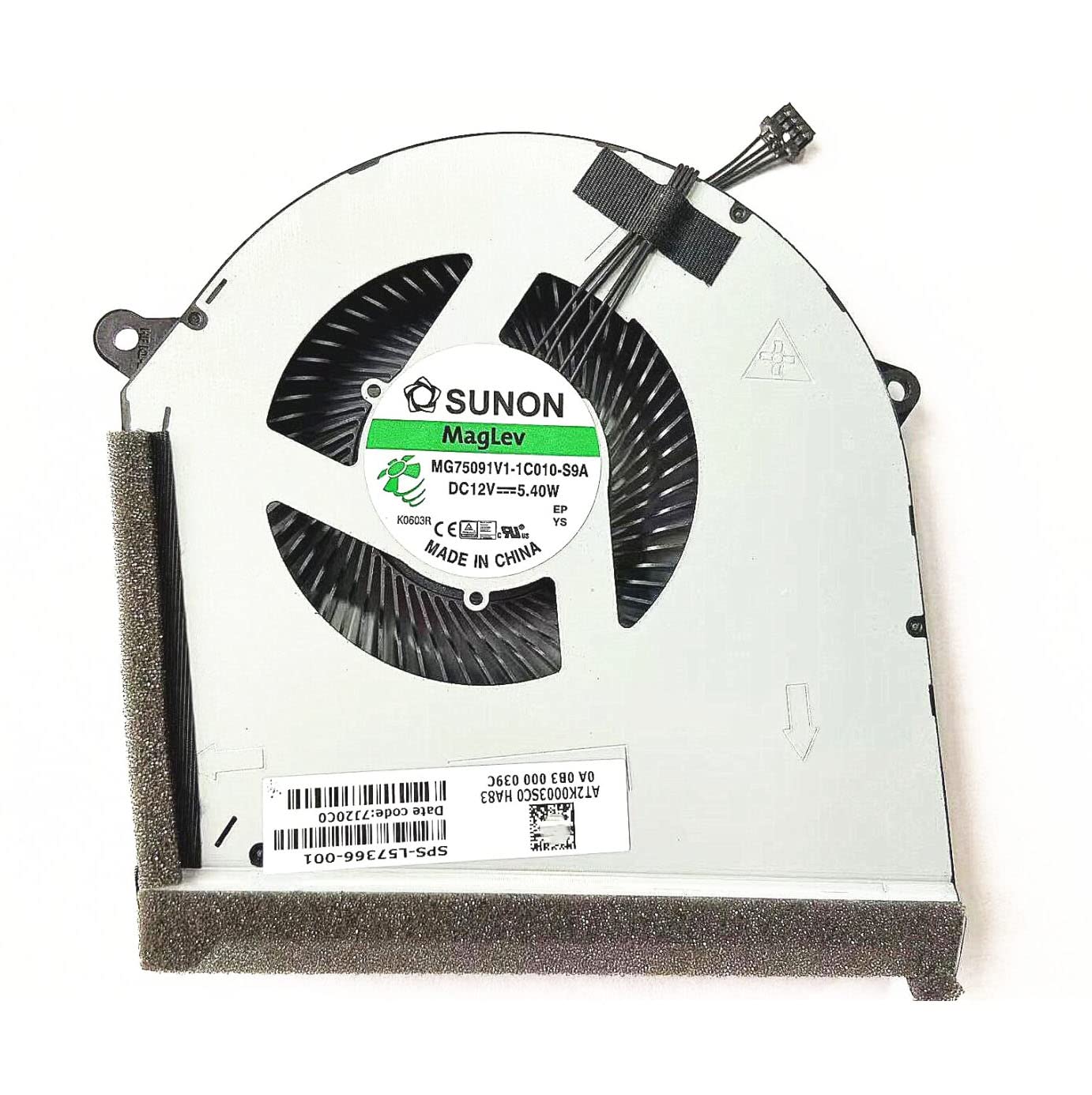 Fleshy Leaf New CPU+GPU Cooling Fan Replacement for HP OMEN 17-CB 17-CB0063TX 1005TX 17-CB0030NR 17-CB0070NR 0092NR 17T-CB0000 TPN-C144 GTX1660 Series