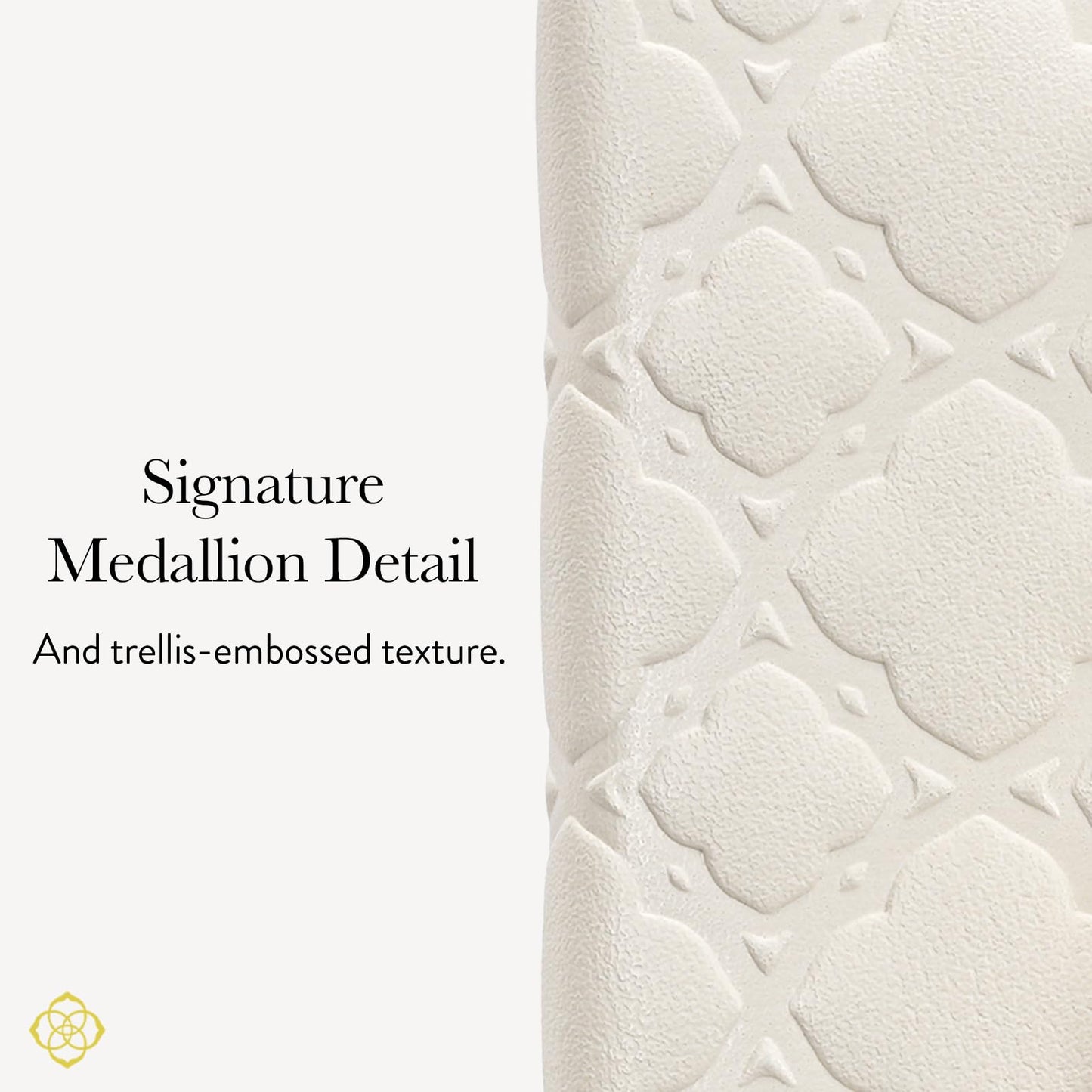 Kendra Scott Trifold MagSafe Wallet/Card Holder - Compatible with MagSafe Phones and Cases - Ivory Filigree