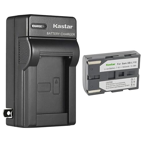 Kastar 1-Pack SB-L110 Battery and AC Wall Charger Replacement for Samsung SB-L110 SB-LS110 (NOT Compatible with SB-L110A), SB-L220 SB-LS220, SB-L70