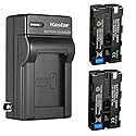 Kastar 2-Pack NP-F580 Battery 7.4V 3500mAh and AC Wall Charger Replacement for Blackmagic Design NP-F570 Battery, Blackmagic Design Pocket Cinema