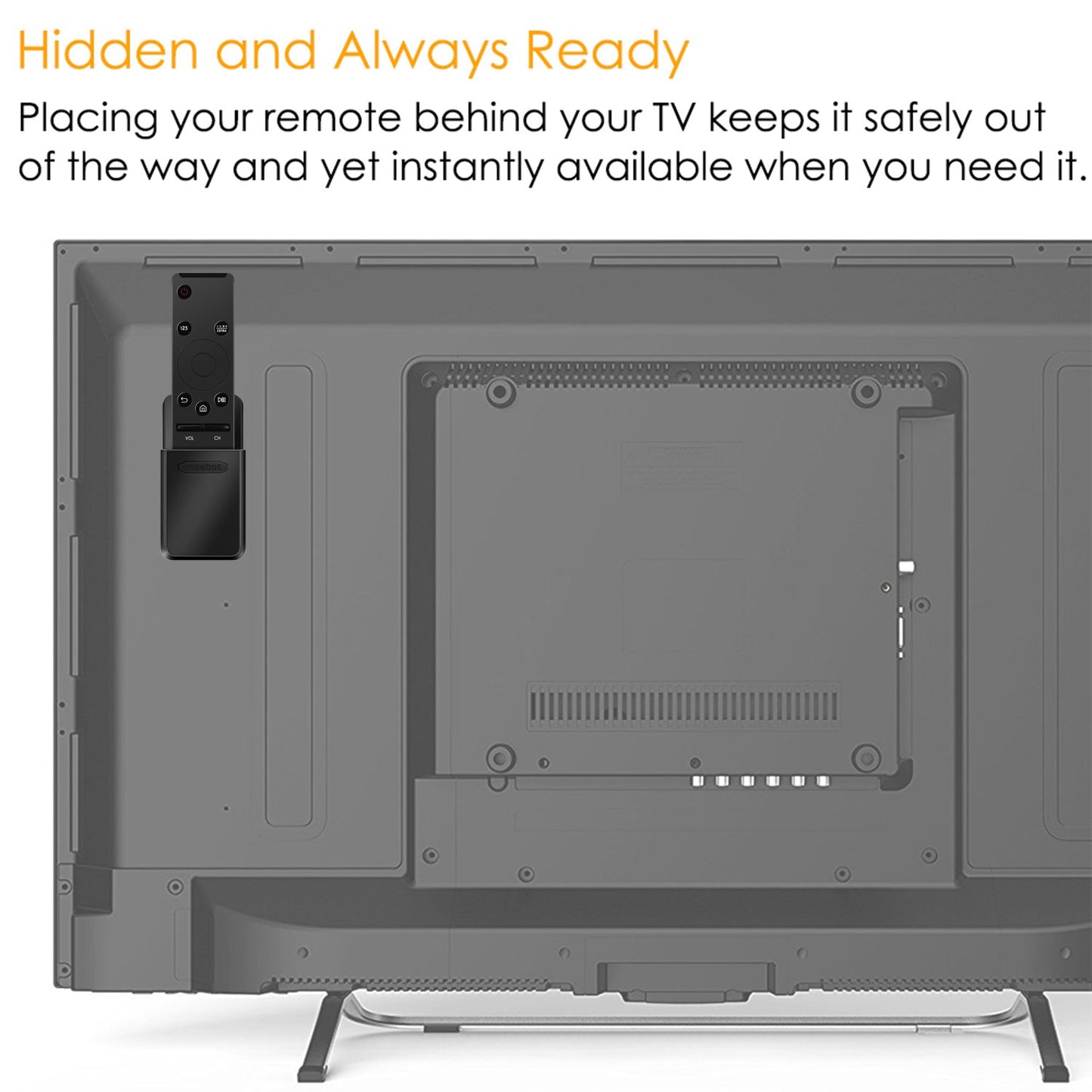 FINTIE CaseBot Remote Holder for Samsung Smart Hub 4K TV Remote, Mounting System Bracket Shelf Compatible with Samsung UHD LED / 4K UHD LED Smart TV