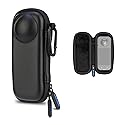 NEEWER BASICS Carrying Case Compatible with Insta 360 X5, Portable Small Travel Protector Hard Shell Protective Storage Bag with Carabiner, Action